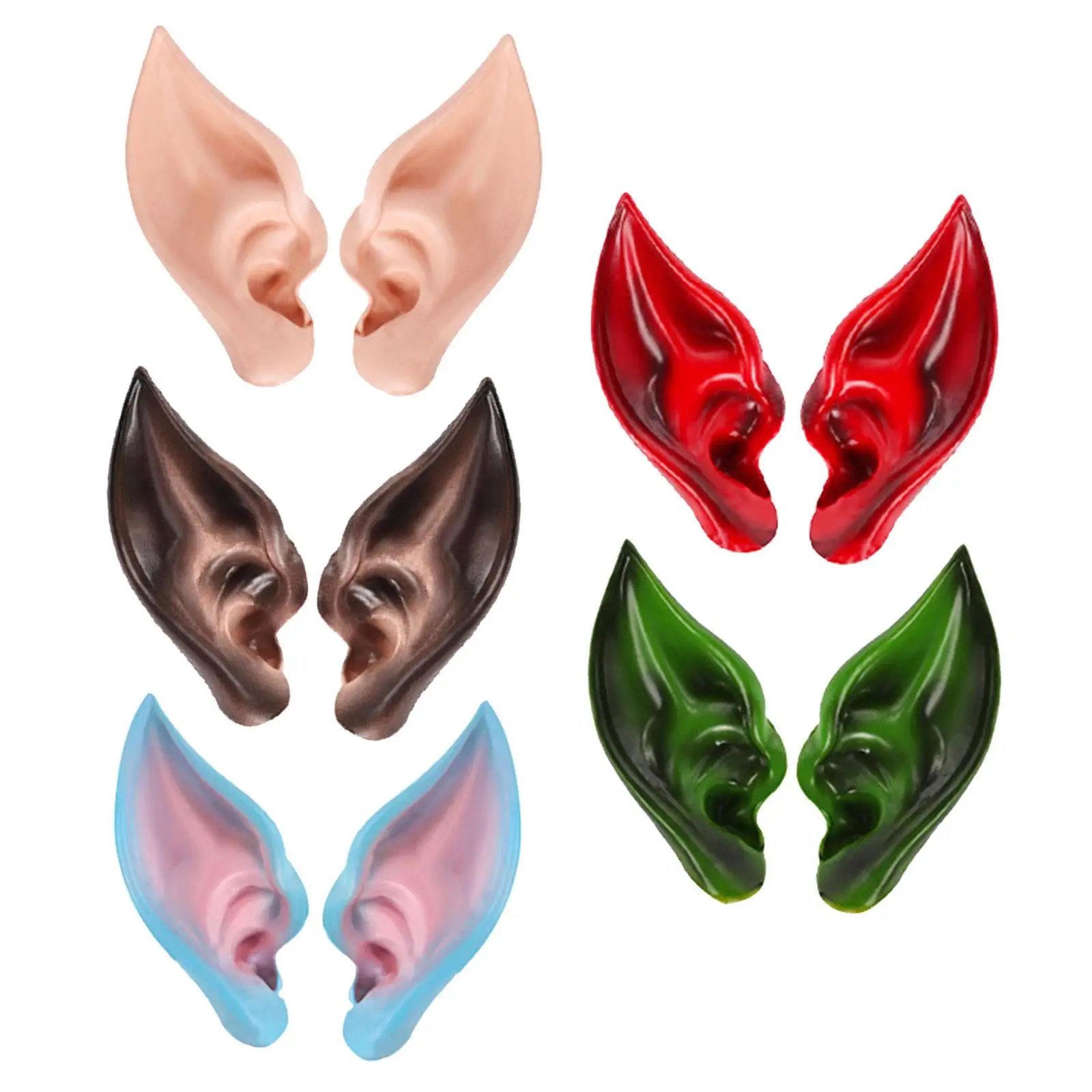 Picture 3: 2x Latex Elf Ear, Elf Ears, Masquerade Carnival Fancy Dress, Cosplay Props, Costumes, Broadcast Props