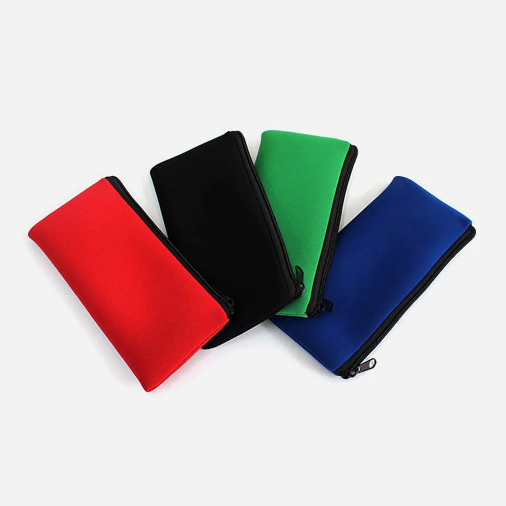 

4Pcs Premium Pencil Pouch Soft Texture Large Capacity Stationery Bag for Writing Tools Storage Convenient Carry Case