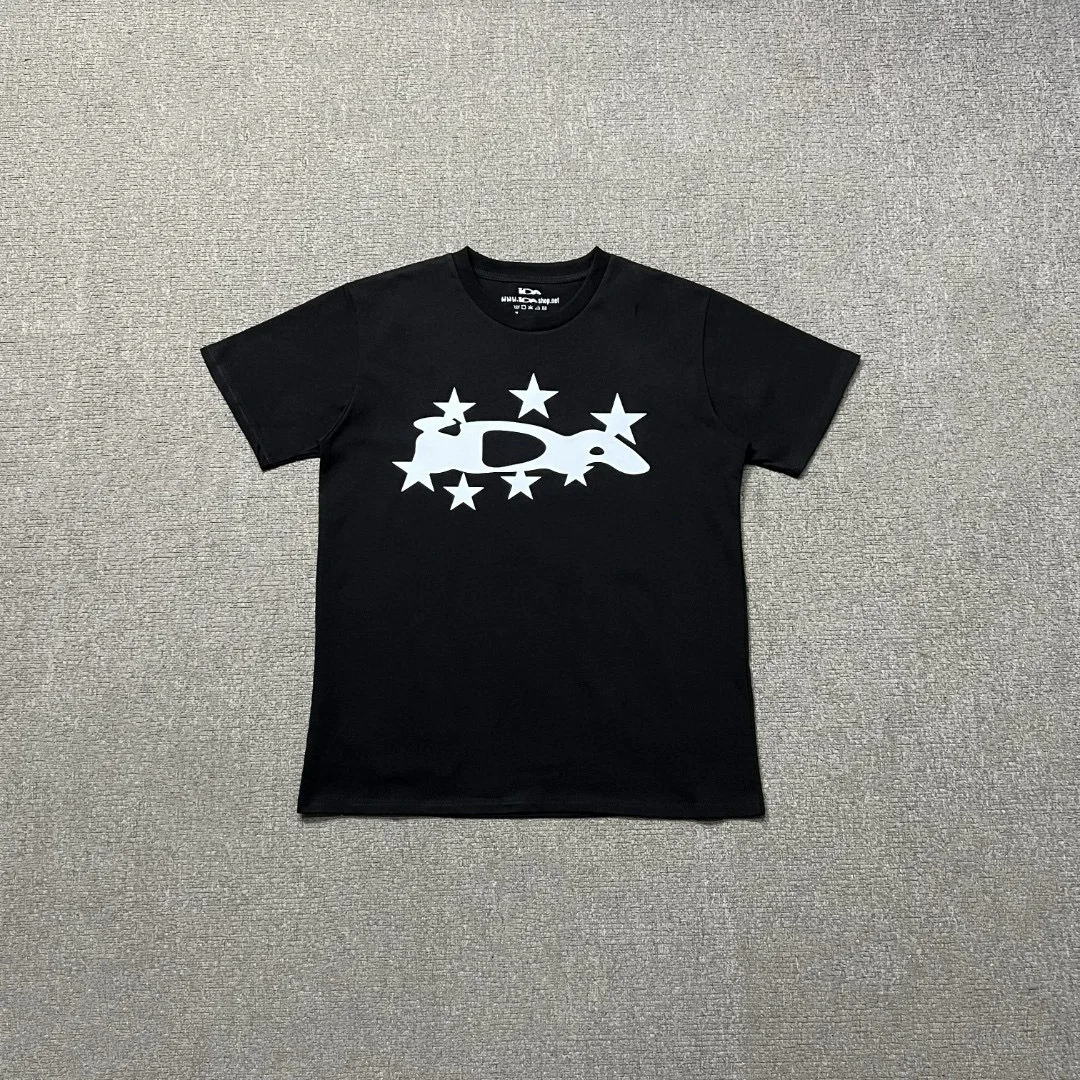 

IDA DESIGN American Retro Hip-Hop Streetwear Casual Short-Sleeve T-Shirt Breathable