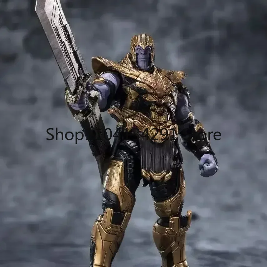 ของแท้จาก Bandai SHF Avengers: Endgame Infinity Legend Thanos แอ็คชั่นฟิกเกอร์ของเล่นของขวัญวันเกิดของสะสม