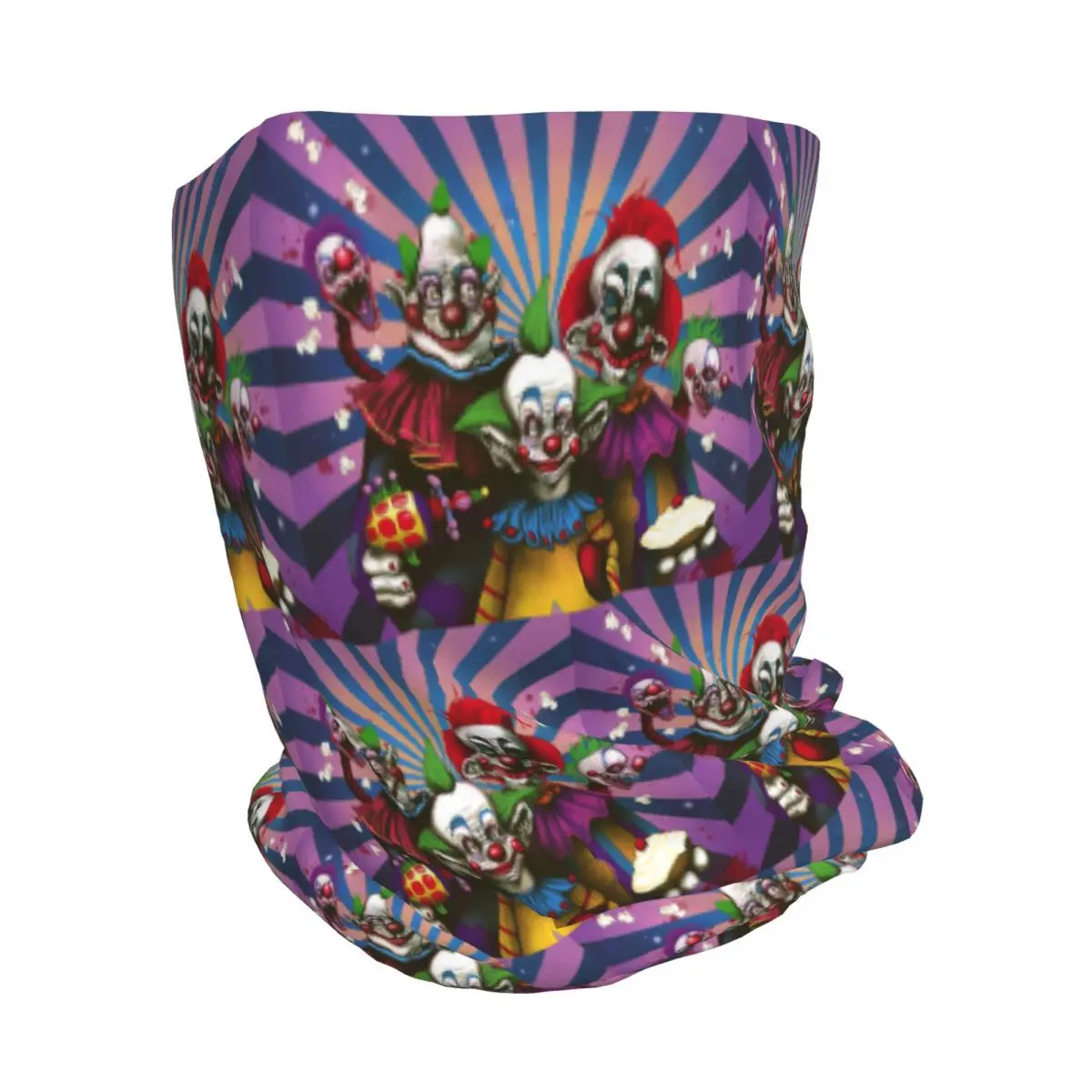 Killer Klowns From Outer Space Film Bandana Neck Gaiter Wrap Mask Scarf Warm Balaclava Beanies Hat for Men Women Adult