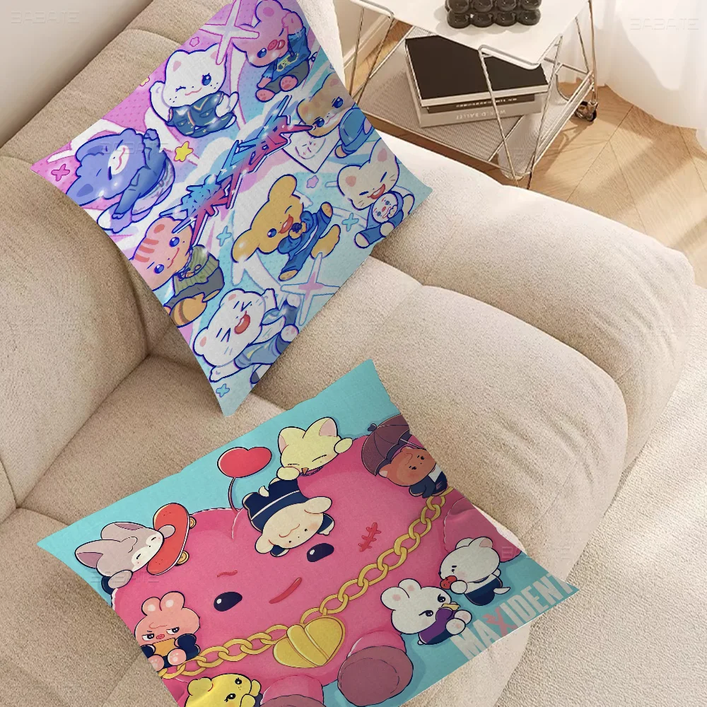 Kpop Stray--kids S-skzoo Pillowcases Home Bedding Decorative Pillow Cover Wedding Super Soft Pillow Case