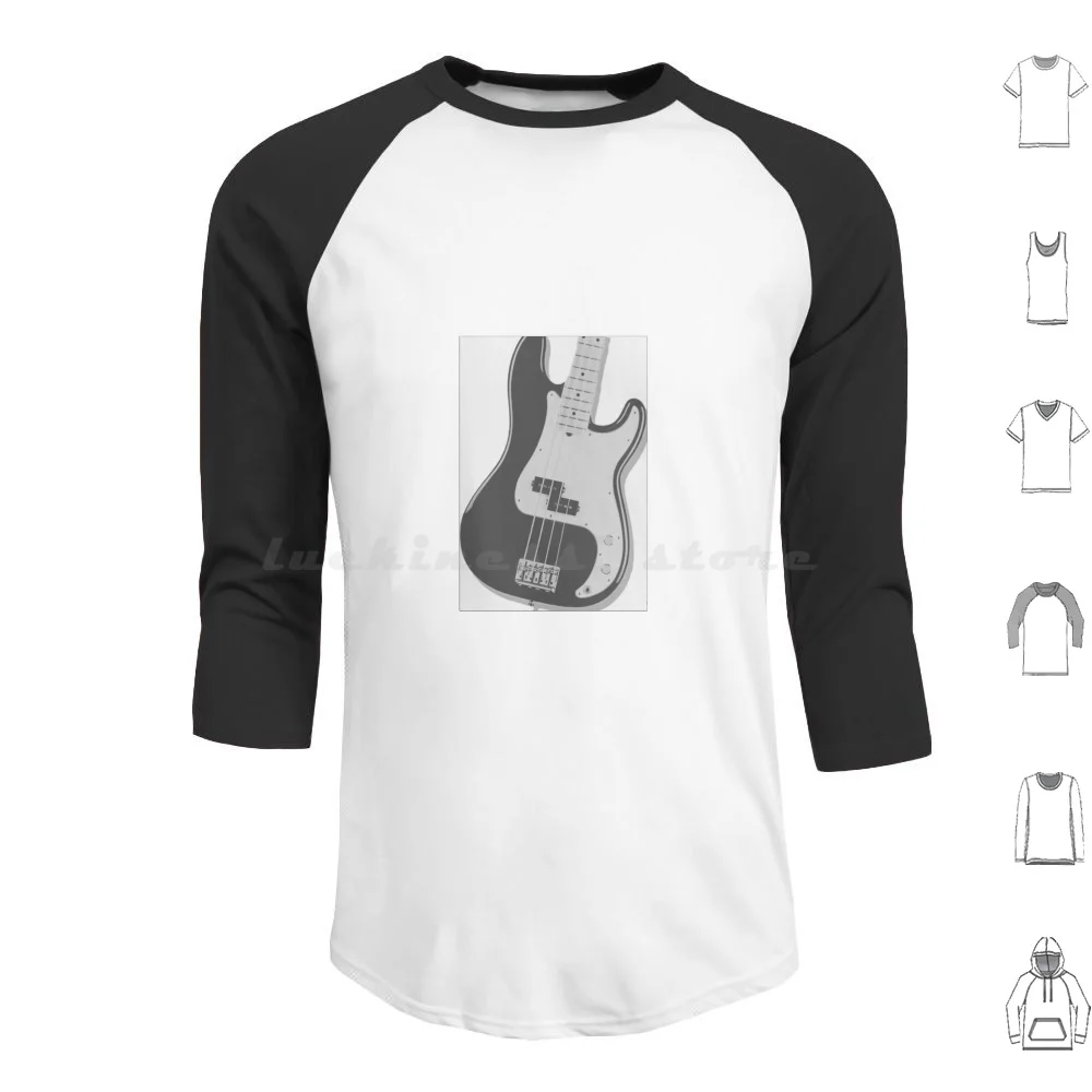 P Bass Hoodies Long Sleeve Guitar Precision Music