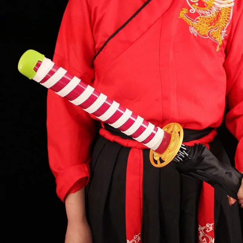 Demon Slayer Katana Umbrella Shinobu Long Rain Black Parasol Sword Tanjirou Japanese Katana Samurai Sabre Umbrella Anime Parasol