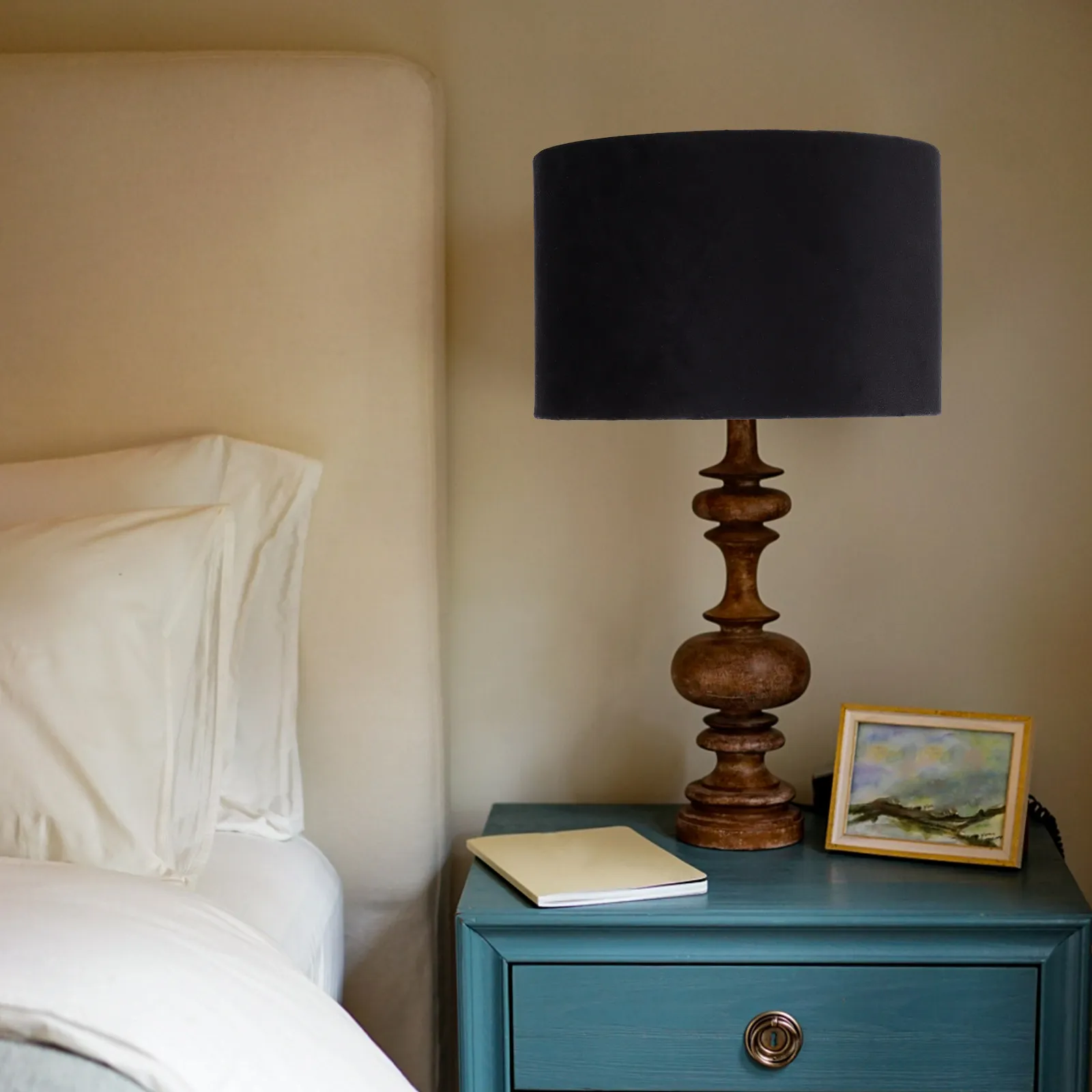 

Простой изысканный тканевый абажур, декоративный чехол для лампы, аксессуар для настольного светильника для спальни и гостиной, создающий теплую атмосферу