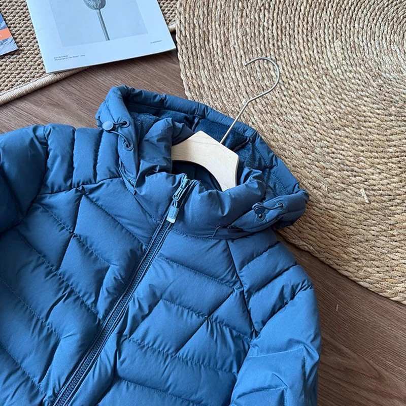 

2025 Autumn/Winter Unisex Outdoor Solid-Color Warm Cotton Jacket with Detachable Hood - New Arrival