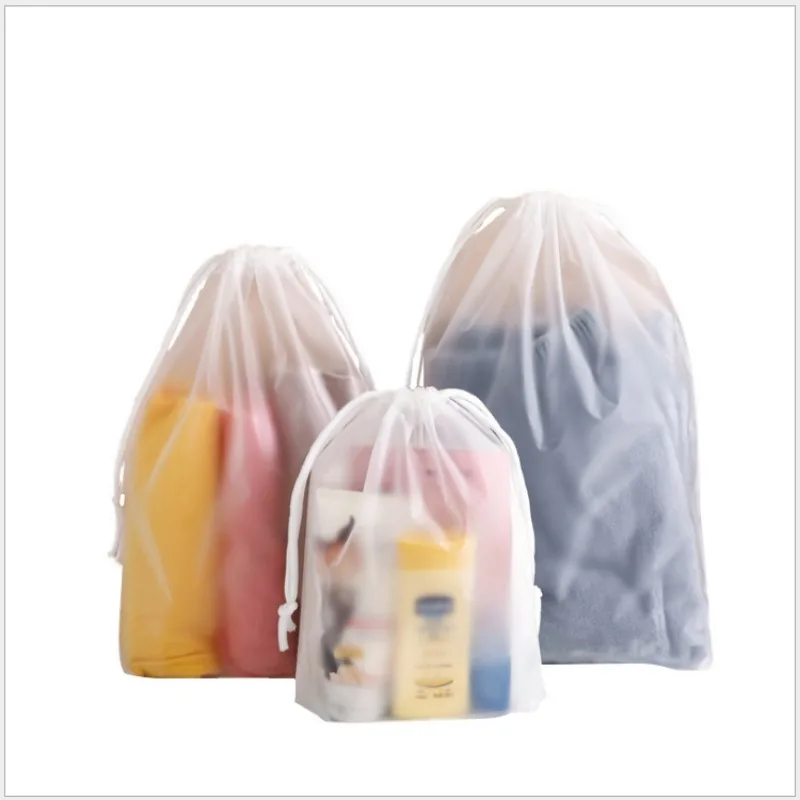 Waterproof Travel Shoe Bag Cartoon Drawstring Storage Bag Packable Portable Dust-proof Clothes and Underwear Organizer