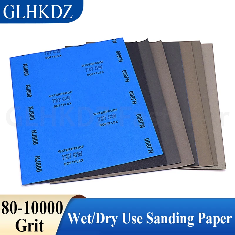 

80-10000 Grit Sandpaper 280x230mm Polishing Sand Paper Wet/Dry Sanding Paper For Metal/Wood/Plastic Abrasive Polishing Tool