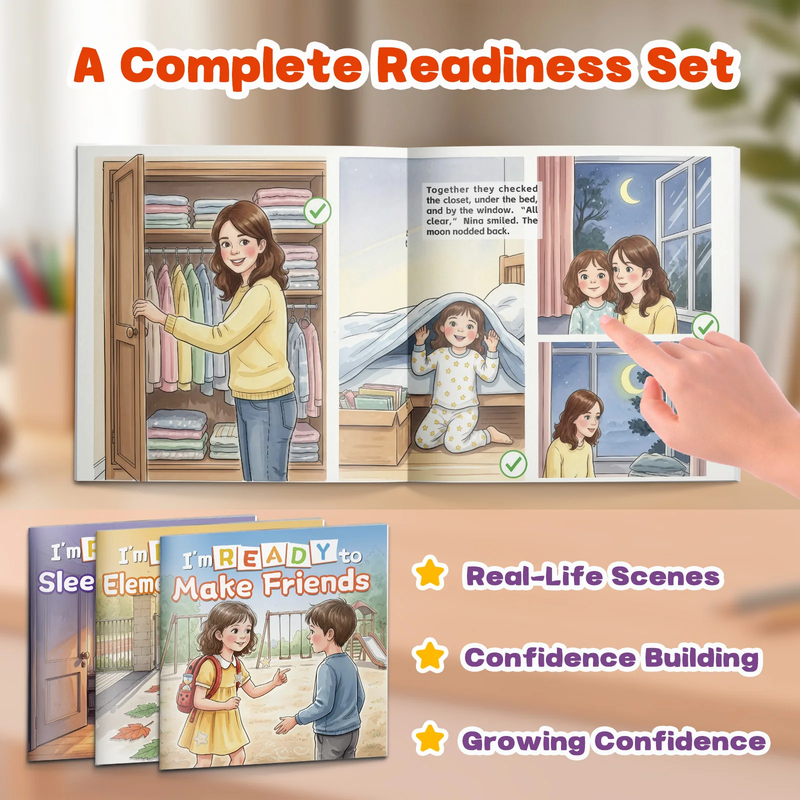 3Books Children's Preparation Picture Books Series: Social Emotional Learning Storybooks