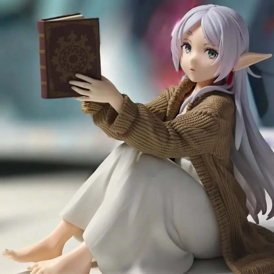 12CM Frieren Beyond Journey's End Frieren Anime Figure Desktop Cute Night-suit Frieren Girl Action Figure Figurine Model Toys