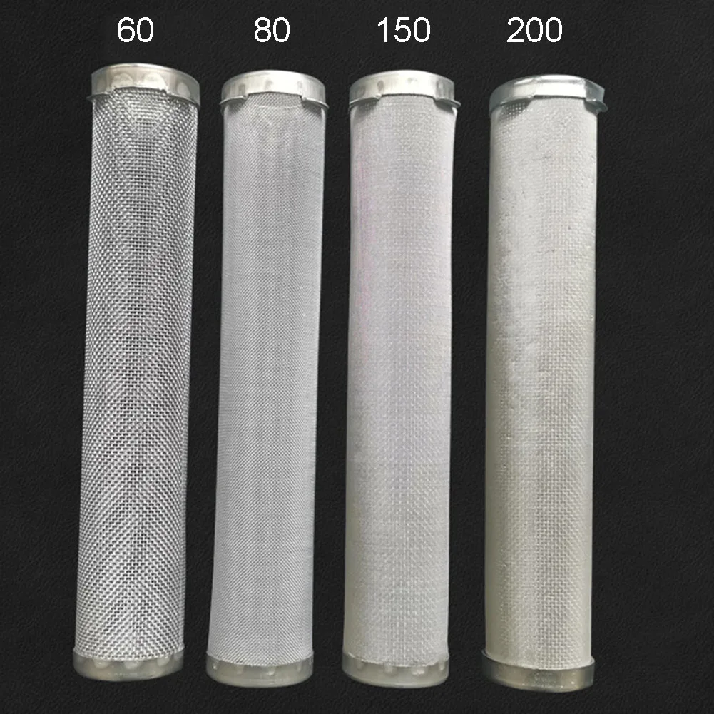 1Pc Stainless Steel 304 Filter For Airless Spray Pump Outlet Manifold 4 Wings 1 Bottom Hole High Accuracy Mesh For Paint-Sprayer