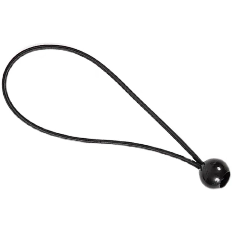 

20cm Bungee Ball Elastic Cord Black Loop Shock Cords Easy Fix Ties Tarp Canopy Tent Black Ball Bungee
