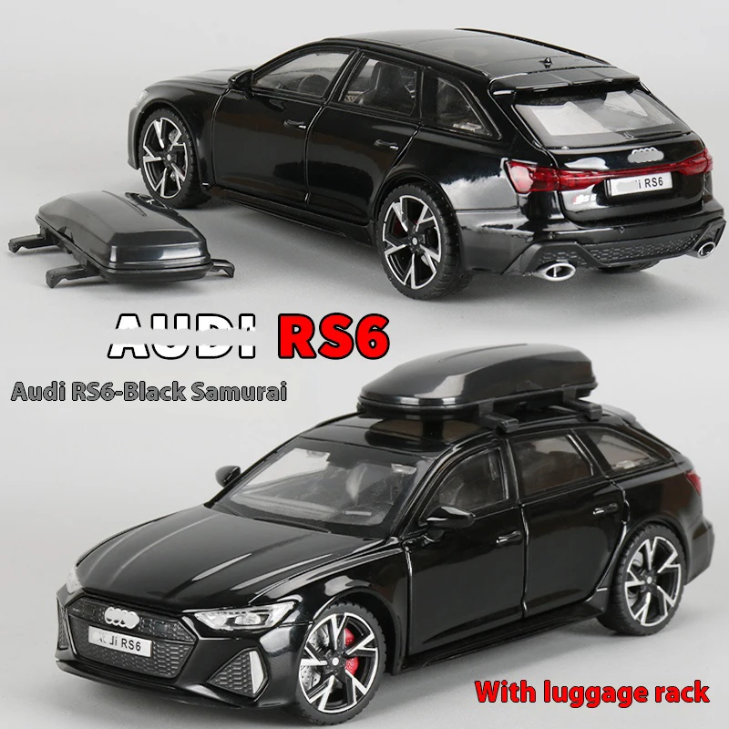 1:32 Aodi RS6 Quattro Station Wagon Alloy Car Model Diecasts Zabawka z dźwiękiem i światłem Pojazdy Dekoracja Zabawki Dla Dzieci Prezent