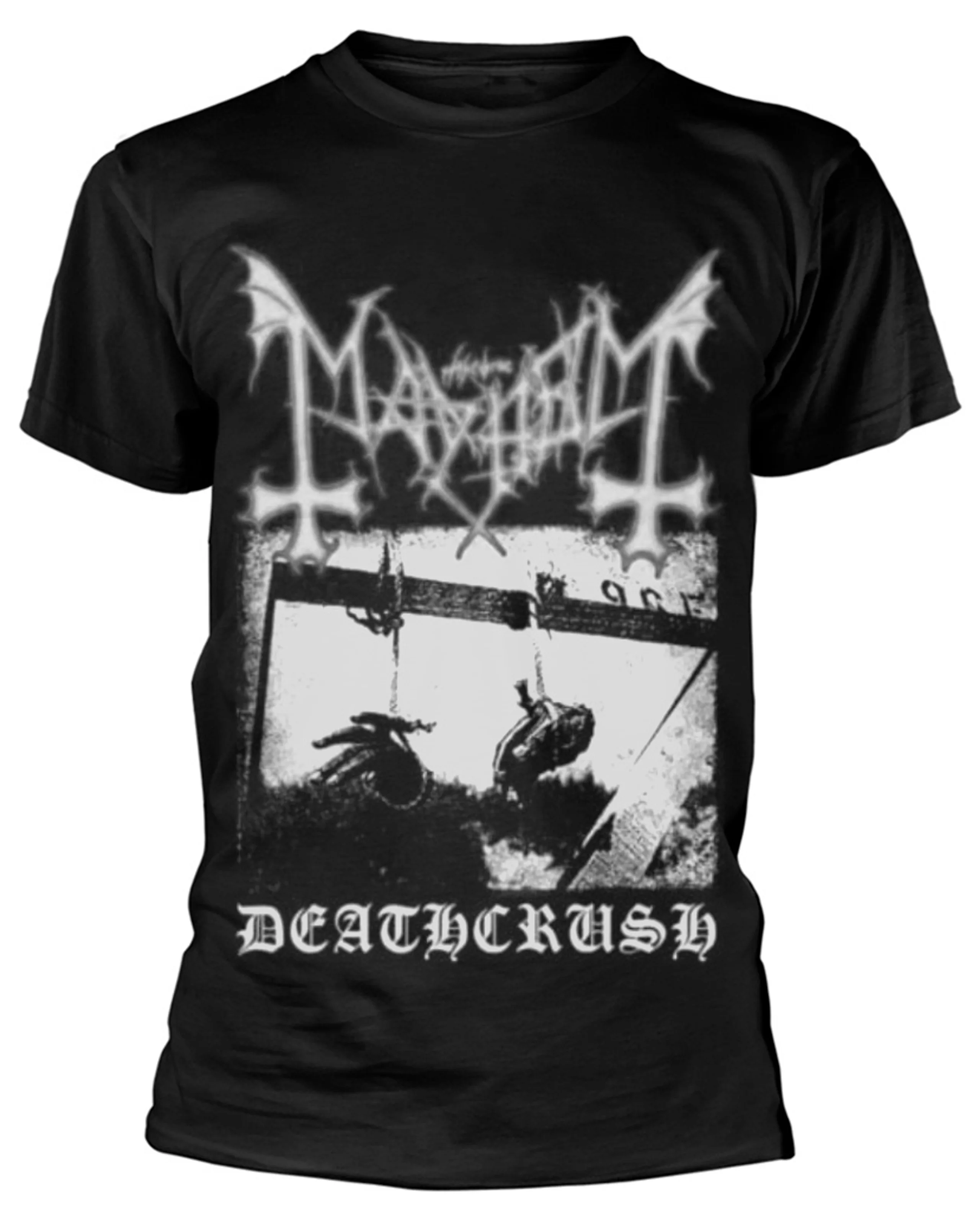 

Mayhem'Deathcrush 'Перферийная одежда с узором и принтом, летние хлопковые мужские и женские футболки класса люкс с короткими рукавами