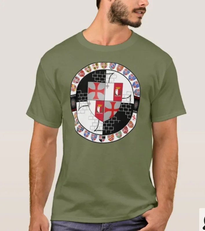 The Coat of Arms of The Malta Templars T-Shirt. Summer Cotton Short Sleeve O-Neck Mens T Shirt New S-3XL