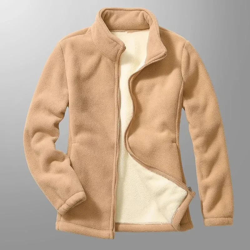 2023 Autumn Winter New Cashmere Padded Polar Fleece Sweater Cardigan Coral Fleece Coat Women Lamb Fleece Fleece Sweater Women