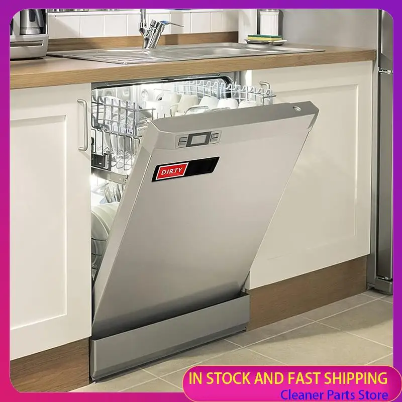 حار بيع-2 قطعة غسالة الصحون المغناطيس نظيفة القذرة علامة مصراع الأسود ABS فقط يتغير عندما تدفع ذلك أطباق غير قابلة للخدش نظيفة دي