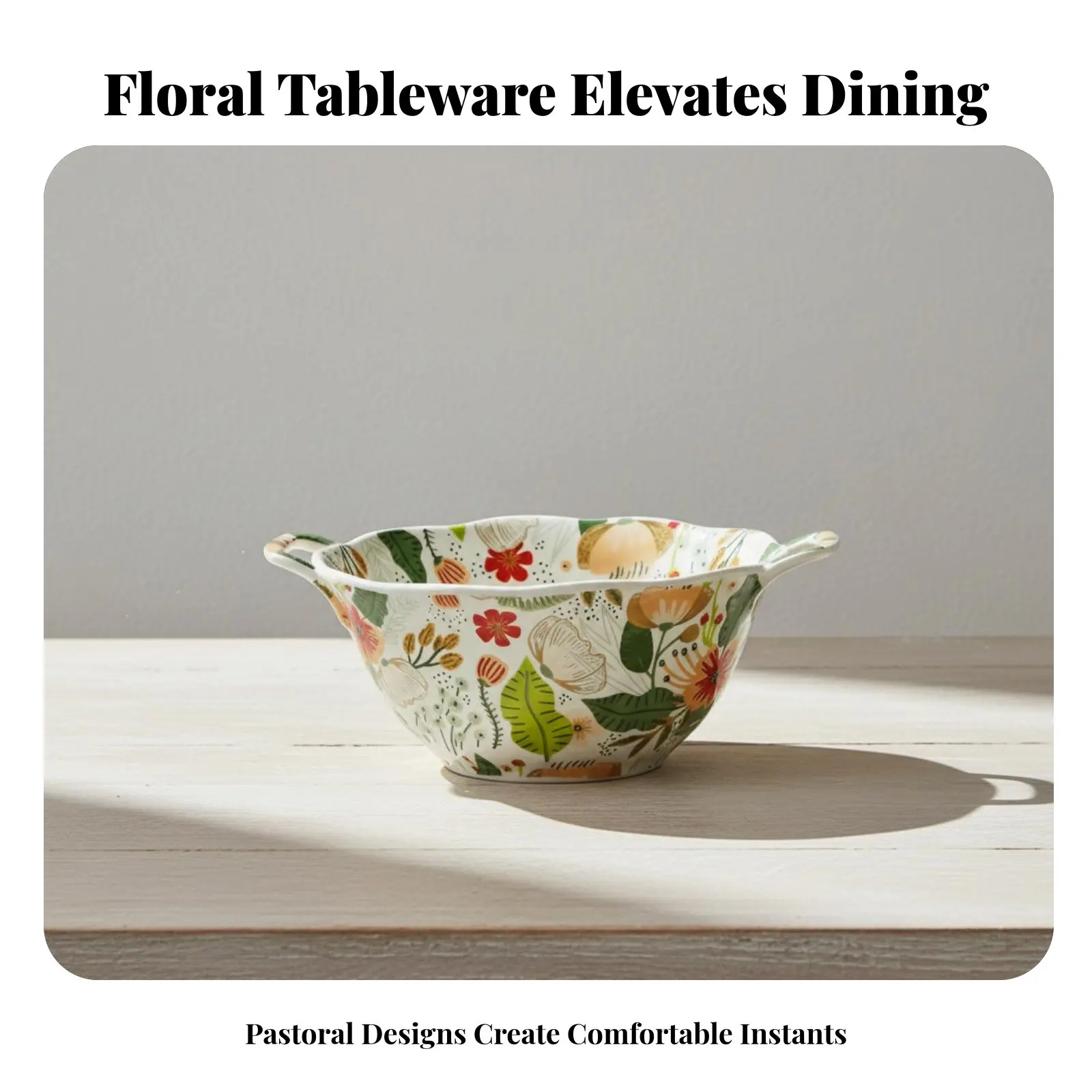 Floral Ceramic Bowl…