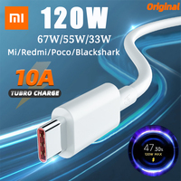 Original 120w 67w Xiaomi Usb Type C Cable Turbo Fast Charger Cabel Tipo C Xiao Mi 13 12 Pro 11 Ultra 12x Redmi Note 10 Poco X6