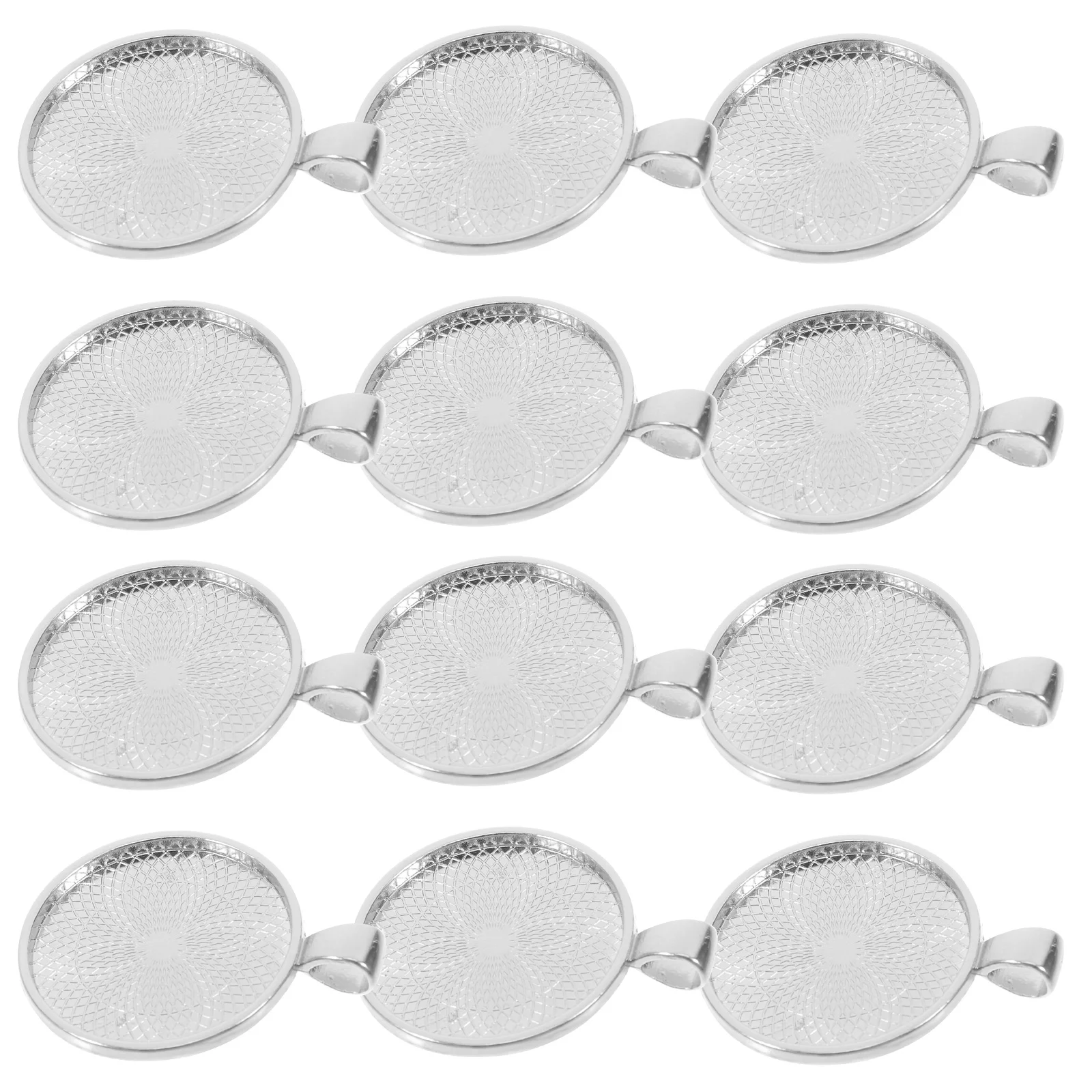 

50 Pcs Photo Pendant Bezel Blanks Round Settings for Jewelry Making Picture Frame Charms Diy Craft Supplies Accessories