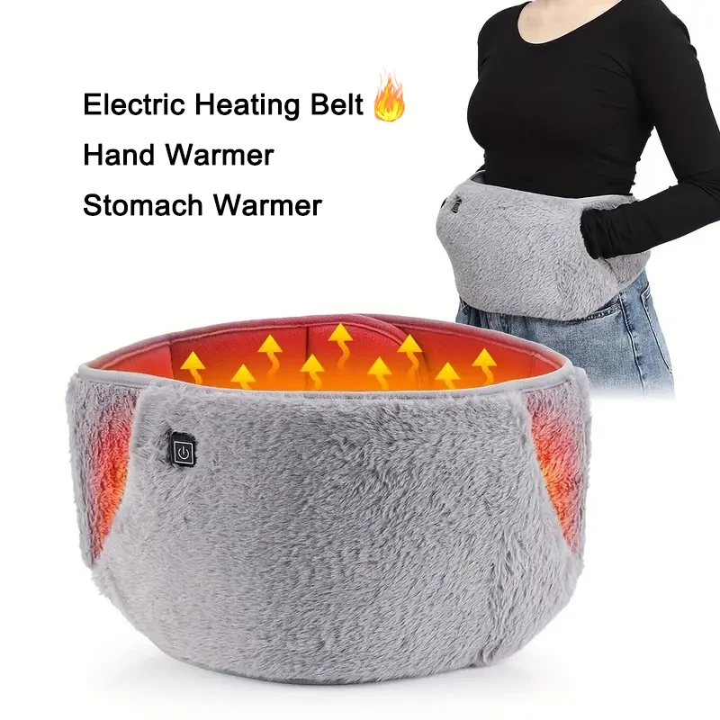 

USB Heating Belt Lumbar Warm Stomach Protector Plug-in Anti-cold Three-speed Temperature-regulating Portable Hand Warmers