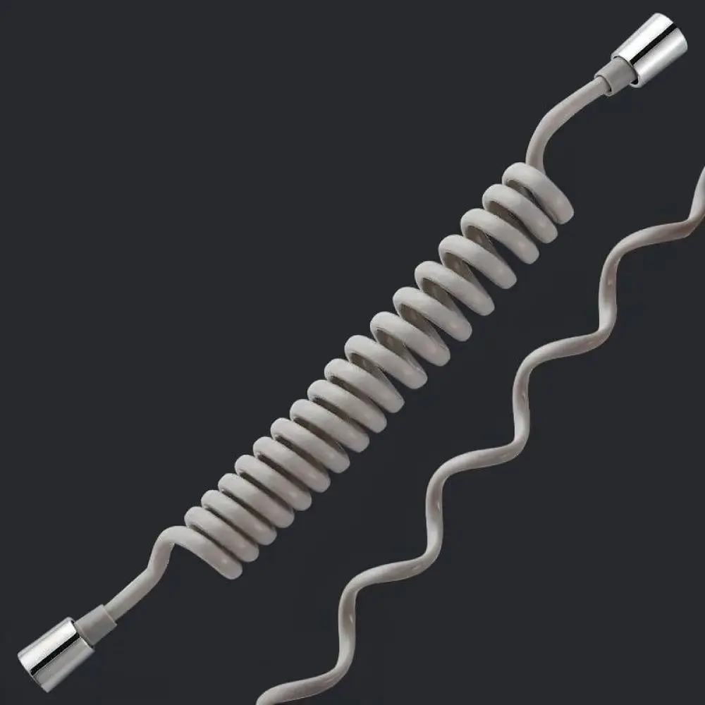 Retractable Toilet Bidet Applicator Hose Spring Style Shower Pipe Bathroom Faucet Extension Flexible Connector Tube