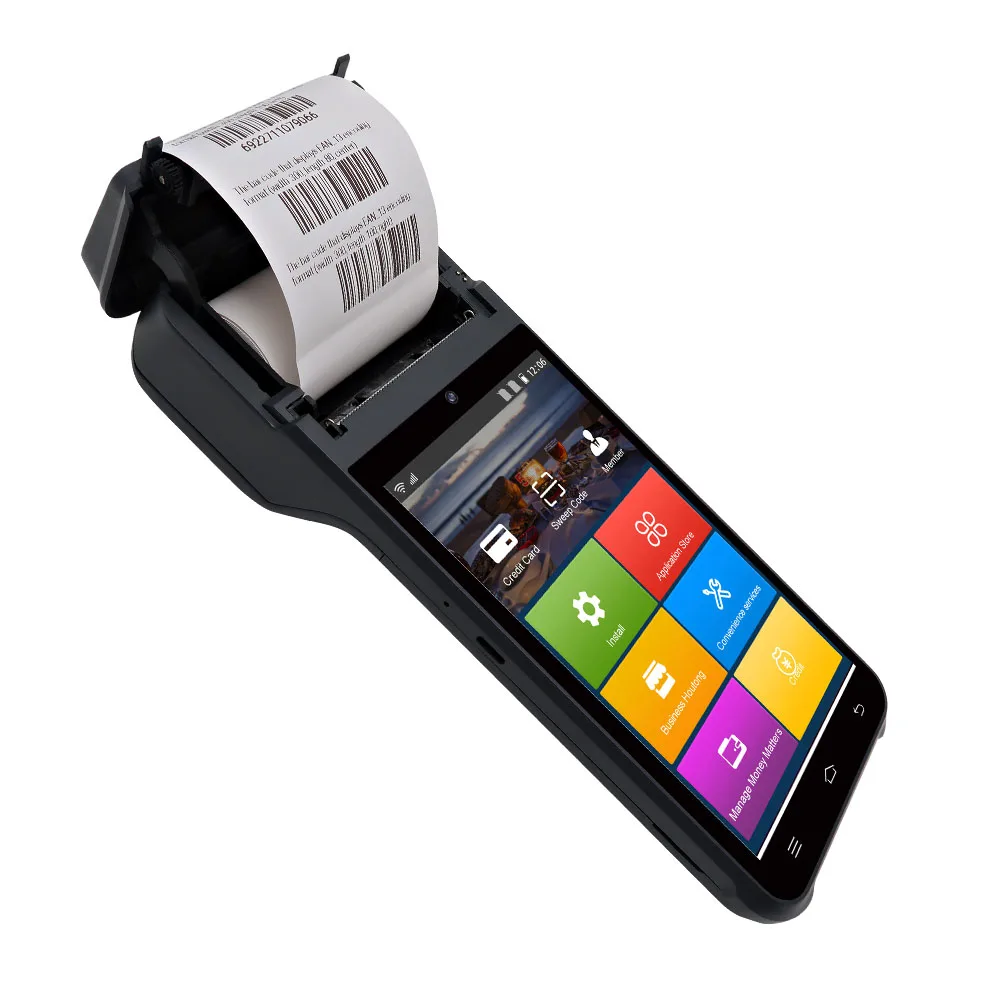 No Payment Software Included, NFC 4G WiFi POS Machine, Handheld Android Cash Register Terminal, Mobile Retail Point of Sale