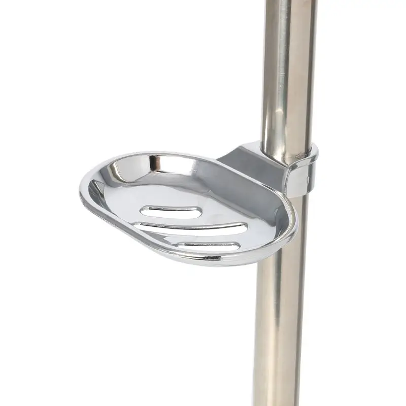 Stainless Steel Shower for Head Holding Rod With Soap Box Adjustable Lifting Rod