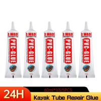 60ML PVC Adhesive Inflatable Boat Repair Glue SUP Repair Glue Tubes Inflatable Boat Paddle Board Kayak Tube Repair Glue 5/3/1pcs