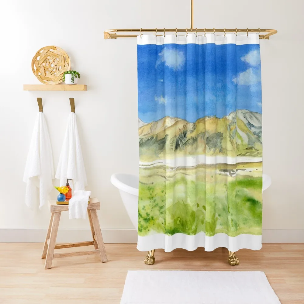 

View of the Brabazon Range from Mount Sunday Shower Curtain Shower For Bathroom Set Luxury Bathroom Bathtub Shower Bath Curtain