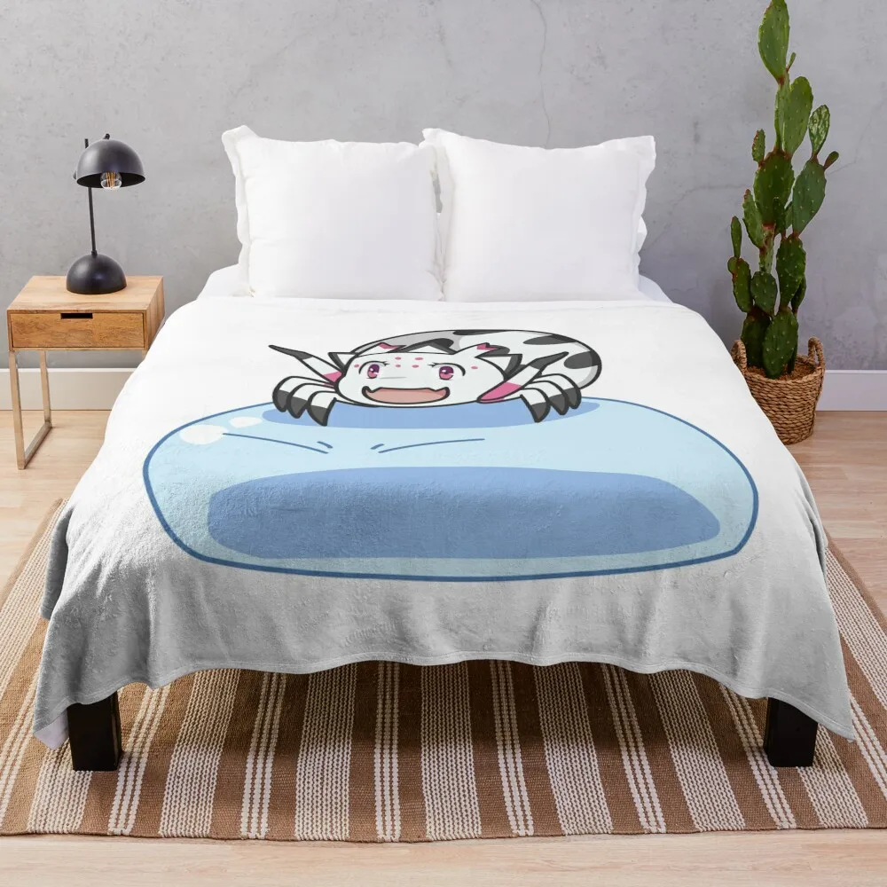 Rimuru & Kumoko - Collaborate Isekai Gift Throw Blanket Sleeping Bag Blanket