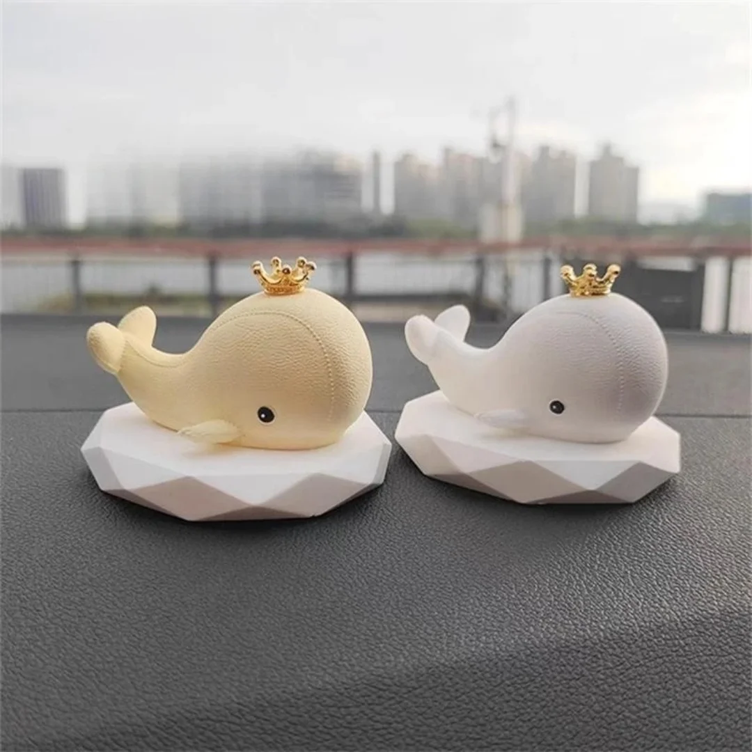 3D Whale Aromatherapy Wax Candle Decoration Silicone Mold DIY Animals Gypsum Plaster Crafts Car Ornament Resin Molds