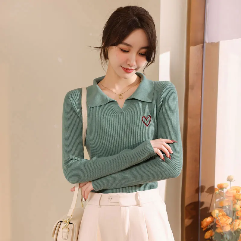 

Autumn Winter Maternity Nursing Sweater - Thickened Warm & Slimming Knit Breastfeeding Top with Lapel Collar Postpartum Shirts