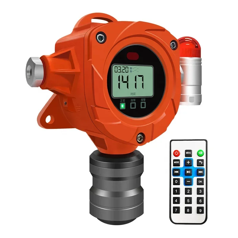 Fixed Industrial Gas Detector For NH3 Gas DC24V 0-20mA RS485 Ammonia Gas Leak Detector