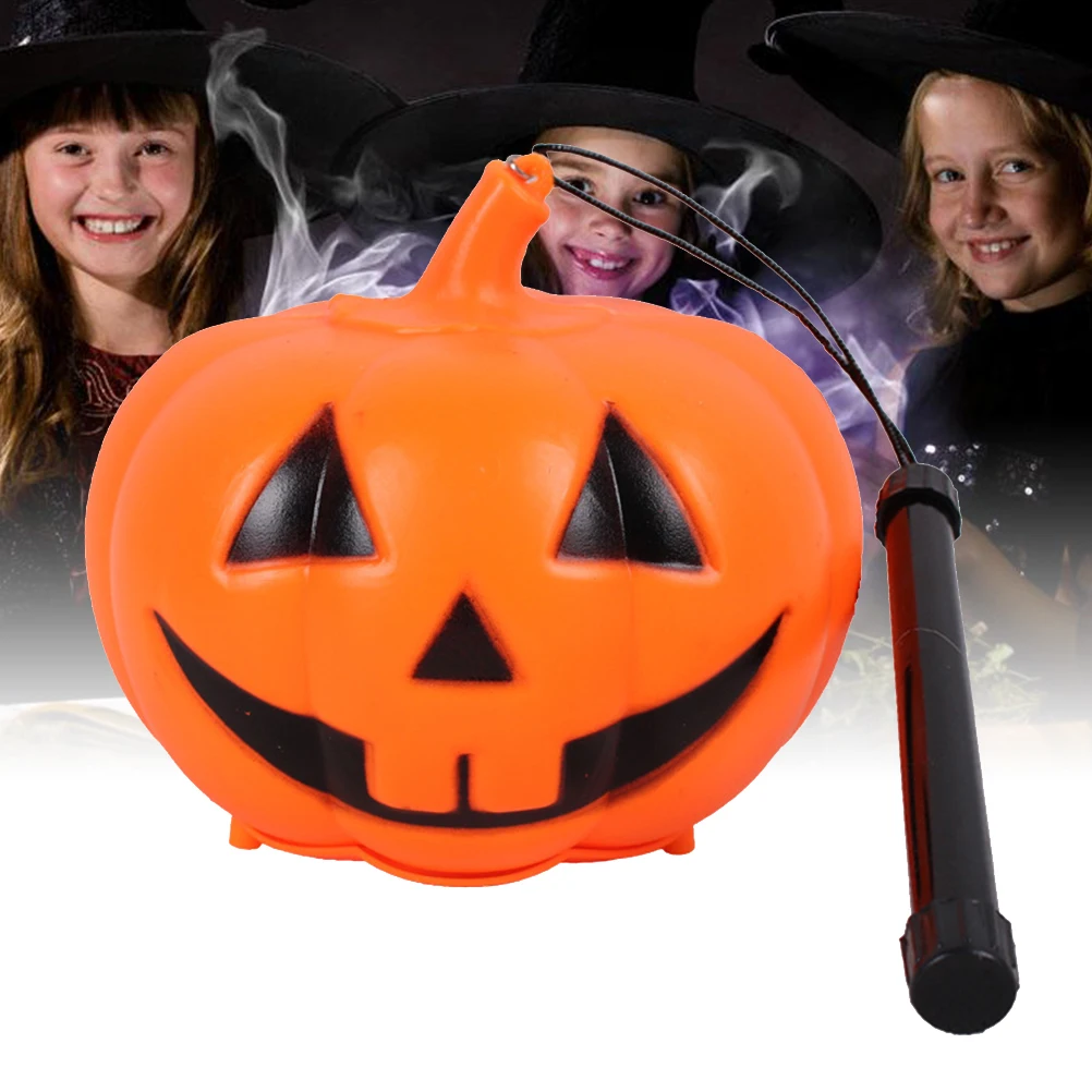 

Creative Glowing Pumpkin Bucket Halloween Decoration Horror Party Lamp Operated Bright Light Handle For Home