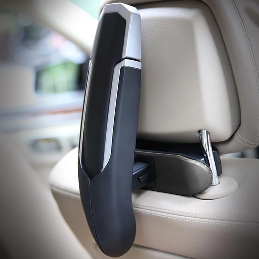 Car Headrest Hanger Foldable Coat Rack Holder Travel Hanger for Jackets Suit Organizer for Mercedes BMW Car SUV Accessories