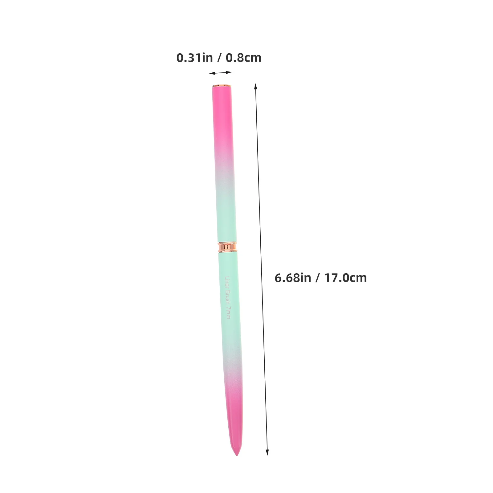 Ensemble de pinceaux métalliques dégradés pour Nail Art, pointe à poils fins, outils de conception de précision pour les amateurs professionnels de bricolage, 5 pièces