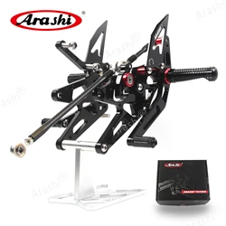 Arashi For YAMAHA YZF R1 2005 2006 Foot Pegs Rear Sets Rearsets YZF-R12005-2006 Aluminum CNC Adjustable Footrest