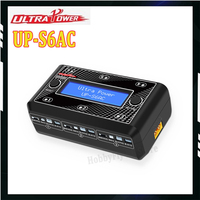 Ultra Power UP-S6AC LCD Digital Display 6x4.35W AC DC Battery Charger for 1S LiPO LiHV RC Model Accessories