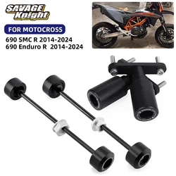 2024 690 Enduro R SMC-R Front Rear Wheel Slider Frame Crash Slider for 690SMC R 690 SMCR 2014-2023 Axle Fork Swingarm Stand Pom