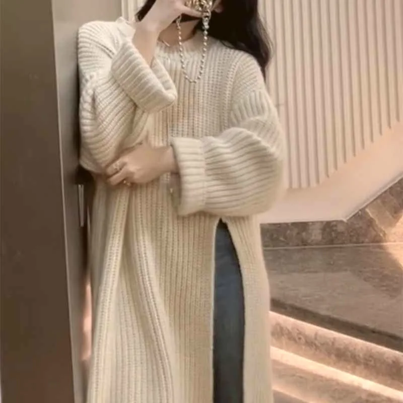 Abiti Abito da donna maniche lunghe Primavera Raso Sheer Fusciacche avvolte a strati Stile francese Temperamento Personalità Chic All-Season