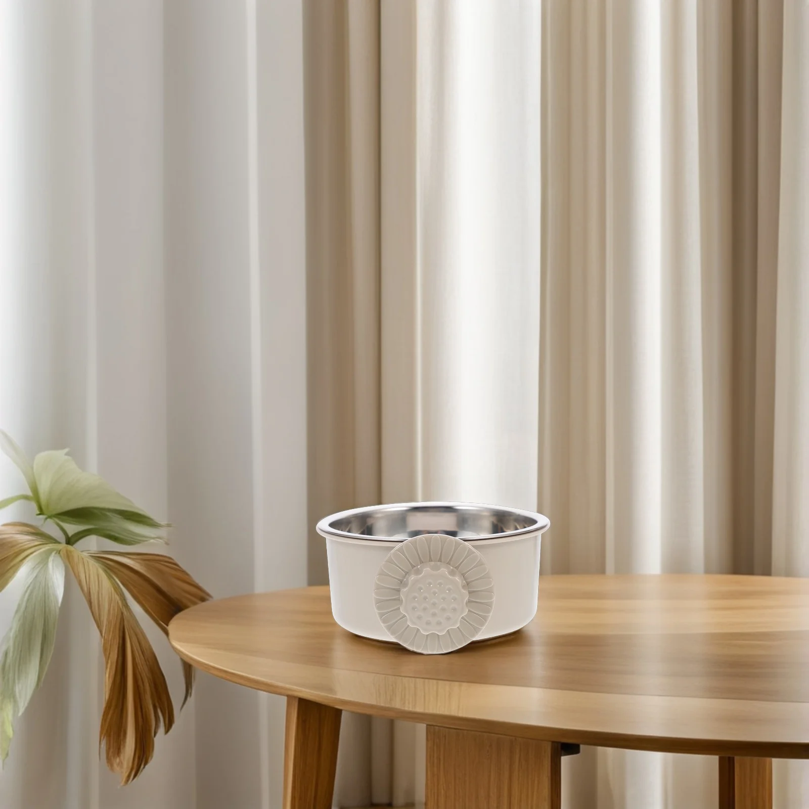 

2Pcs Stainless Steel Hanging Pet Bowls Removable Easy to Crates Cages Durable Antispill Noise Reduction Sleek Design