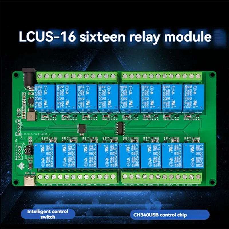 A25P Computer Serial Port Control Switch 16 Channel USB Relay Module ESP32 Development Board Smart Controller For PC