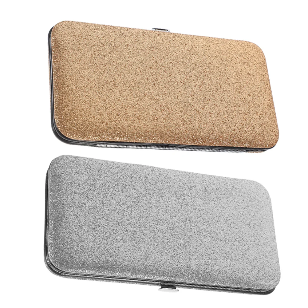 2個入り多機能まつげピンセットケース保護収納ボックスオーガナイザー（まつげエクステツールとメイクアップ用）