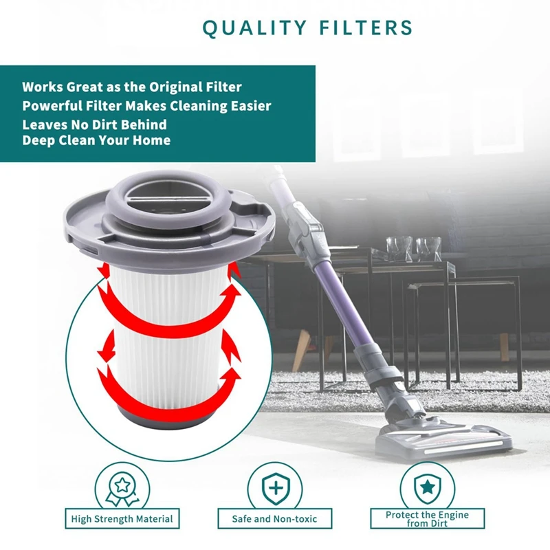 فلاتر بديلة لمكنسة كهربائية Rowenta ، فلتر بديل لـ x-force flex rh96 ، 3 عبوات