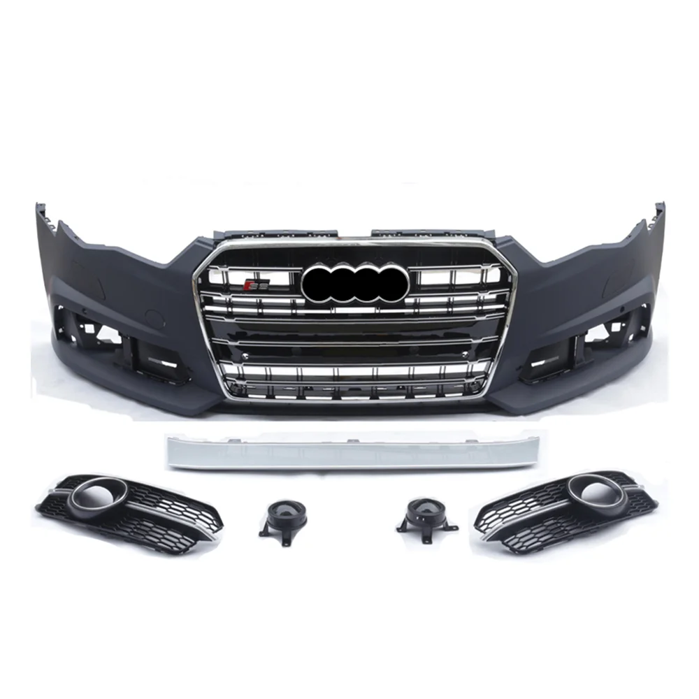 Cheap price Front bumper fcaelift RS6 BodyKit to A6 S6 C7PA Car Bumper With grille Car bodykit for audis A6  S6 C7.5 2015 -2018