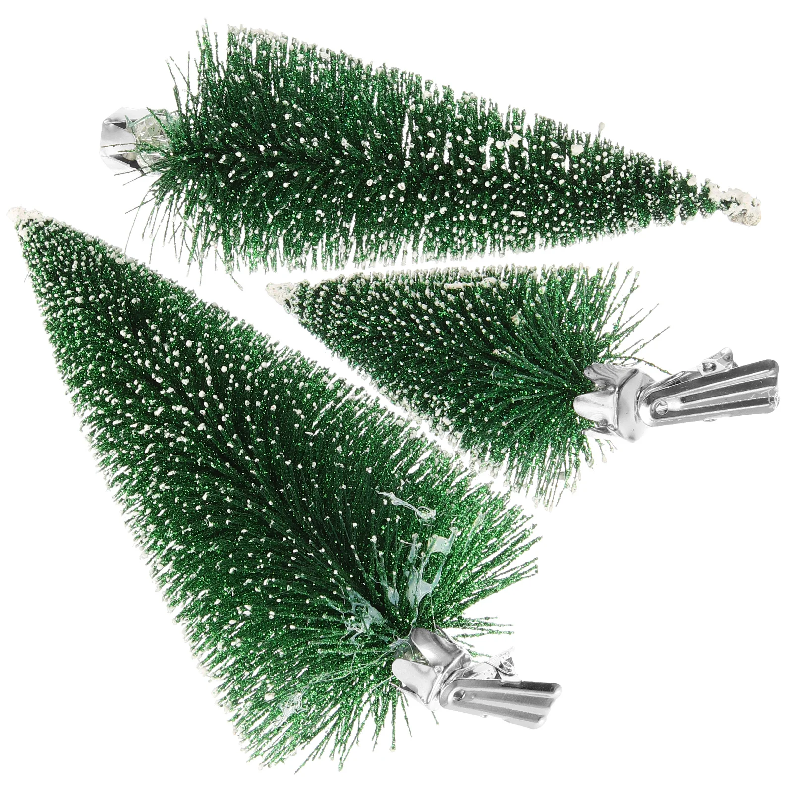 

3Pcs Christmas Tree Clips Artificial Mini Xmas Tree Ornaments Bright Color Easy Install Holiday Festive Crafts