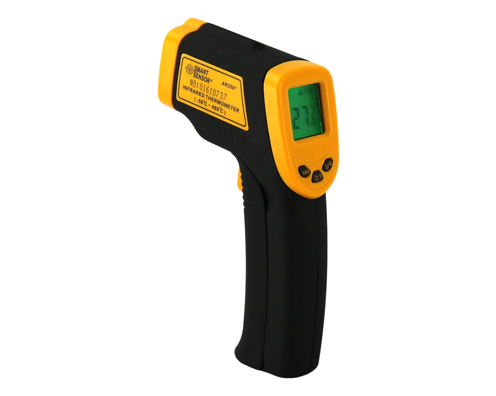 Pistol Pengukur Tangan Non-kontak Baru AR350 + Sensor Pintar Pengukur Suhu Presisi Tinggi-50C ~ 480C