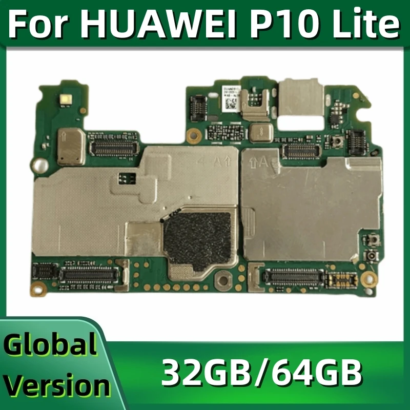 

Motherboard PCB Module for HUAWEI P10 Lite, Global Version Mainboard, Kirin 658 Processor, 32GB 64GB ROM, WAS-LX1