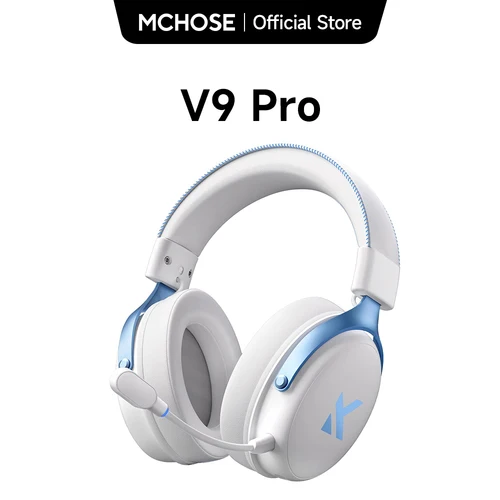 MCHOSE V9 Pro auriculares inalámbricos para juegos auriculares con sonido envolvente micrófono con cancelación de ruido baja latencia ligero para interruptor de PC PS5